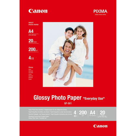 Canon GP-501 Everyday Use Photo Paper - Glossy - 200 g/m2 - A4 (210 x 297 mm) - 20 Sheets - 0775B082