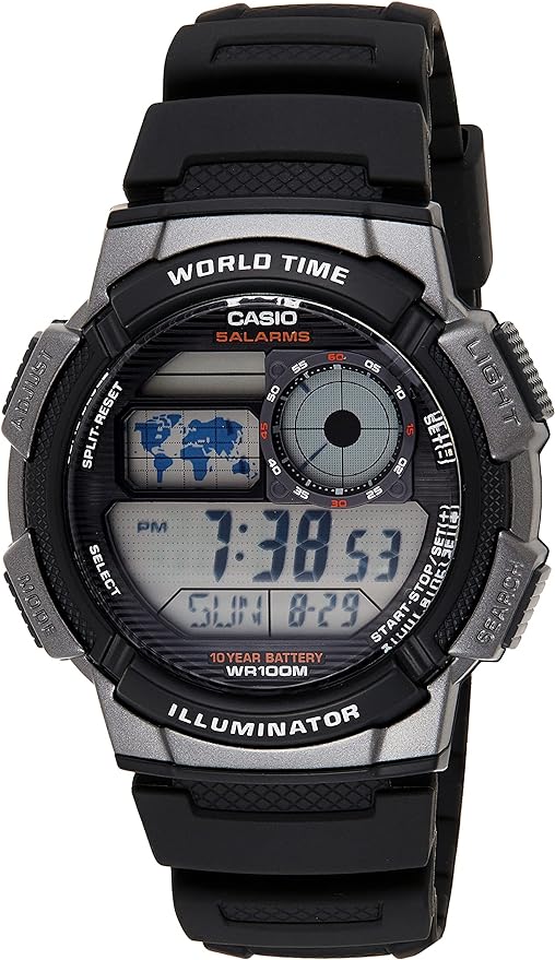 Casio Mens Classic Combi Watch Black/Grey