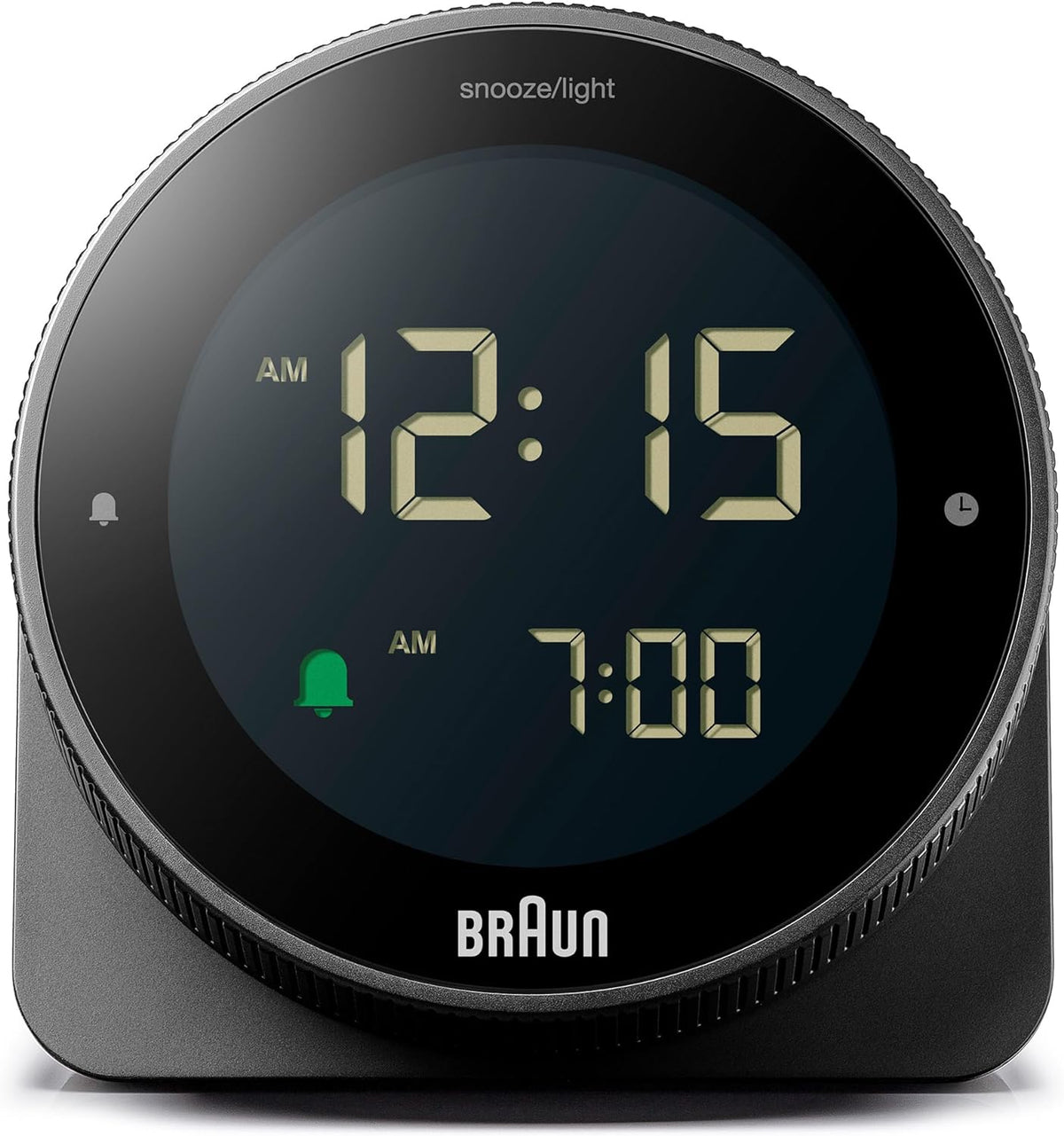 Digital Alarm Clock Rotating Bezel Quick Time Setting
