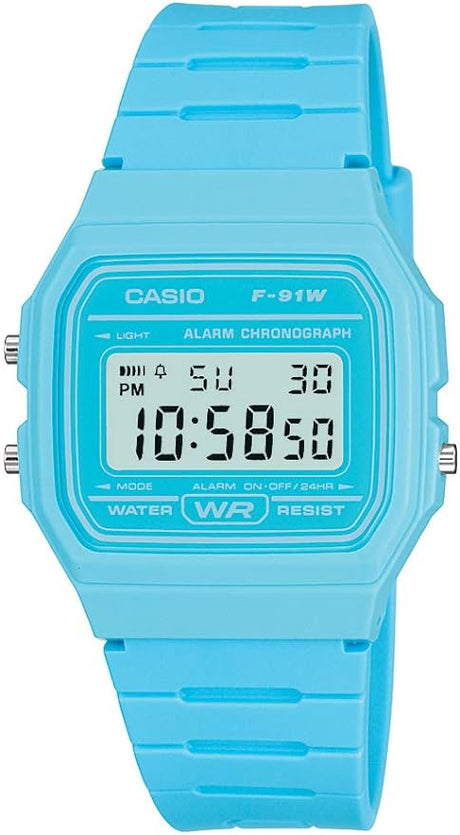 Casio Classic Digital Watch Vibrant Blue - F-91WC-2AEF