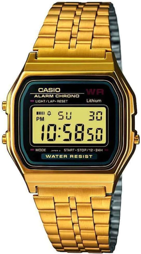 Casio Retro LCD Watch Gold Tone - A159WGEA-1EF