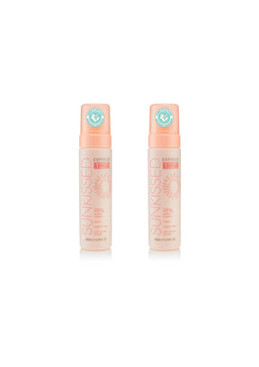 Sunkissed Express 1 Hour Tan 95 Percent Natural 200ml - 2 Pack Bundle