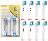 Electric Toothbrush Heads Compatible with Oral-B and Braun - 8 Pack