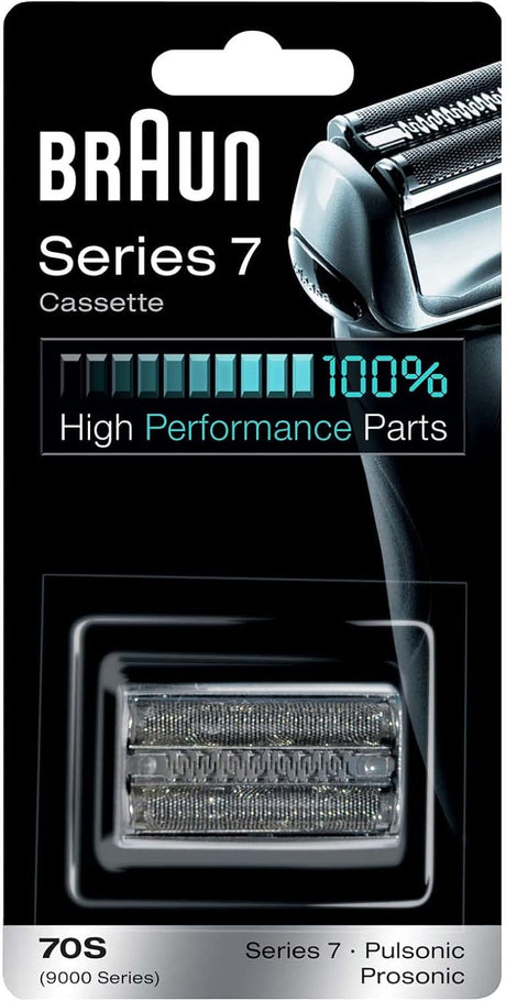 Braun Series 7 Electric Shaver Replacement Head - Compatible With Generation Series 7, 70S, Silver