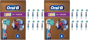 Oral-B Stages Power Marvel Spiderman Kids Electric Toothbrush Heads 16 Piece Bundle (4 Packs of 4)