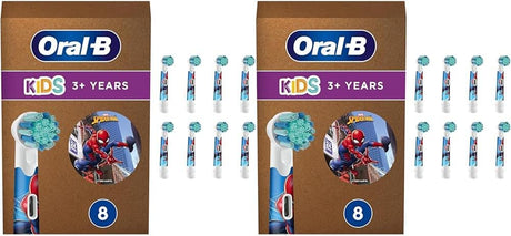 Oral-B Stages Power Marvel Spiderman Kids Electric Toothbrush Heads 16 Piece Bundle (4 Packs of 4)