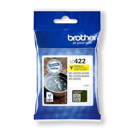 Brother LC422 Yellow Ink Cartridge - LC422Y