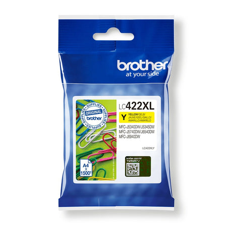 Brother LC422XL Yellow Ink Cartridge - LC422XLY