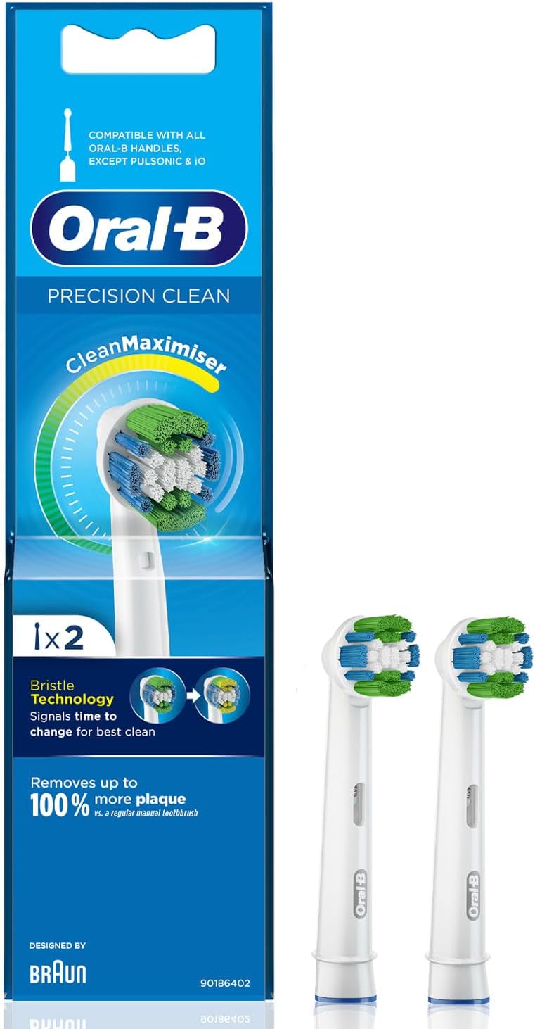 Oral-B - Precision Clean Replacement Heads with CleanMaximiser-Technology - 2 Pack