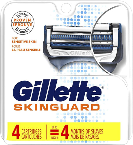 Gillette SkinGuard Sensitive Razor Blade Refills - 4 Pack