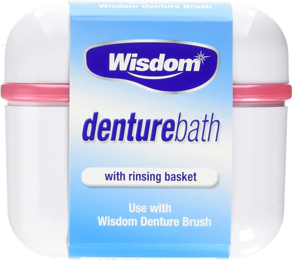 Wisdom Denture Bath with Rinsing Basket - Pack of 2