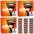 Gillette Fusion5 Razor Blades - 24 Piece Bundle (3 x 8 Pack)