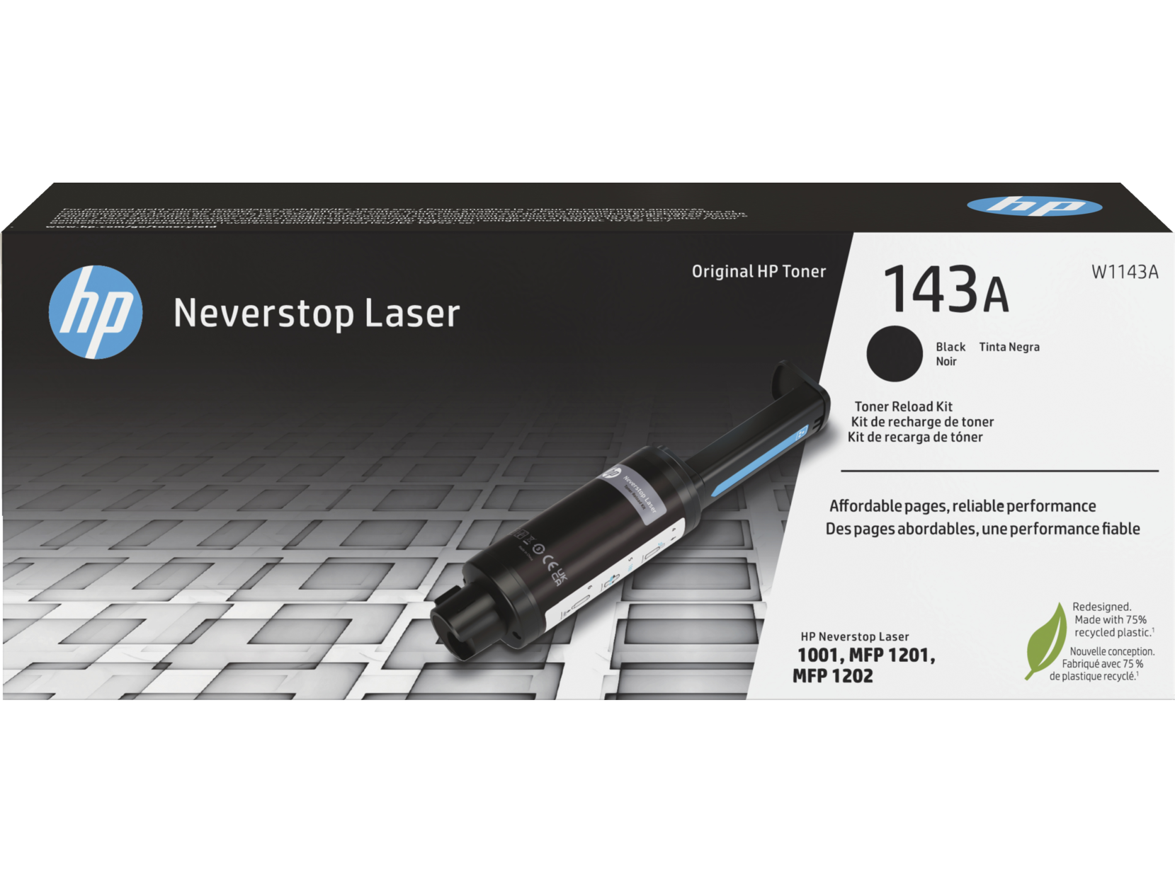 143A Original Neverstop Toner Reload Kit W1143A