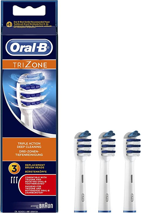 Oral-B TriZone Electric Toothbrush Heads - 6 Piece Bundle (2 Packs of 3)