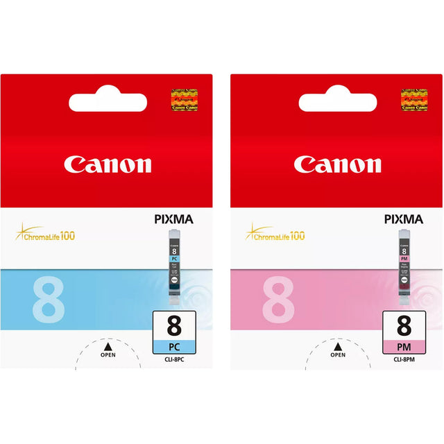 Canon CLI-8 Photo Cyan Photo Magenta Ink Cartridge Bundle Pack