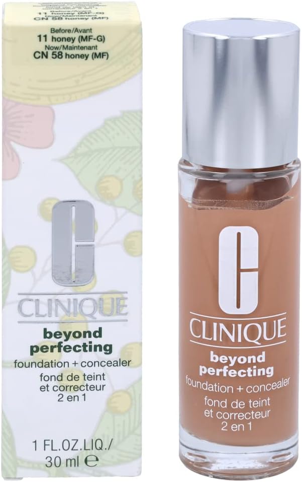 Clinique Beyond Perfecting Foundation and Concealer 30ml, CN58 Honey