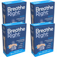 Breathe Right Snoring Congestion Relief Nasal Strips Small/Medium Original 30 Strips - 4 Pack