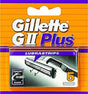 Gillette Lubrastrip GII Plus Men's Razor Blades - Pack of 5 Refill Blades