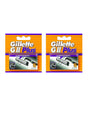 Gillette Lubrastrip GII Plus Men's Razor Blades 10 Piece Bundle (2 x 5 Packs)