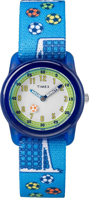 Timex Time Machines Kids Soccer Elastic Fabric Watch, 29mm