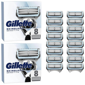 Gillette SkinGuard Sensitive Razor Blades - 16 Piece Bundle (2 Packs of 8)