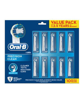Braun Oral-B Precision Clean Electric Replacement Toothbrush Heads - Pack of 10