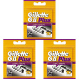 Gillette Lubrastrip GII Plus Men's Razor Blades - 30 Piece Bundle (3 x 10 Packs)