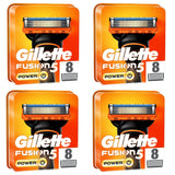 Gillette Fusion5 Power Razor Blades - 32 Piece Bundle (4 Packs of 8)