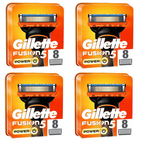 Gillette Fusion5 Power Razor Blades - 32 Piece Bundle (4 Packs of 8)