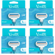 Gillette Venus Smooth Razor Blades - 16 Piece Bundle (4 Packs of 4)