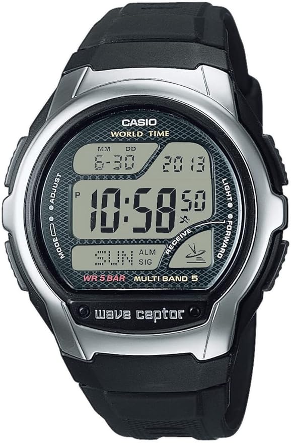 Casio Wave Ceptor Radio Controlled Watch with Resin Strap - WV-58R-1AEF
