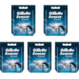 Gillette Sensor Excel Razor Blades - 50 Piece Bundle (5 Packs of 10)