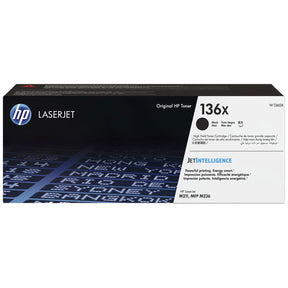 HP 136X High Yield Black Original LaserJet Toner Cartridge - W1360X