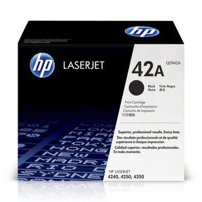 HP 42A Black Original LaserJet Toner Cartridge - Q5942A
