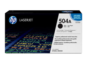 HP 504A Black Original Laserjet Toner Cartridge - CE250A