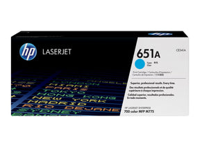 HP 651A Cyan Original Laserjet Toner Cartridge - CE341A