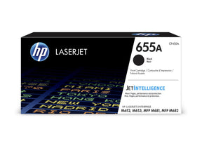 HP 655A Black Original Laserjet Toner Cartridge - CF450A