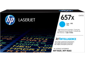 HP 657X High Yield Cyan Original LaserJet Toner Cartridge - CF471X