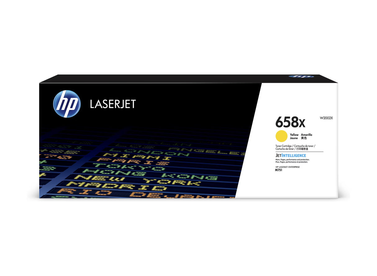HP 658X High Yield Yellow Original LaserJet Toner Cartridge - W2002X