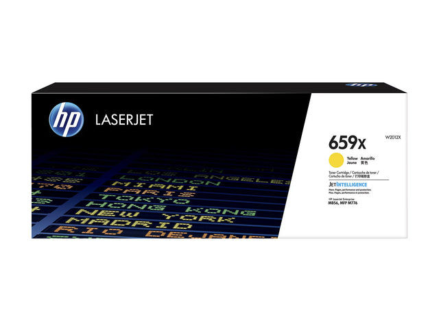 HP 659X High Yield Yellow Original LaserJet Toner Cartridge - W2012X