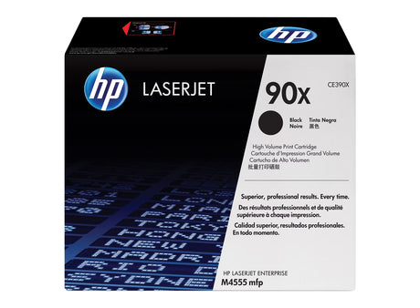 HP 90X High Yield Black Original LaserJet Toner Cartridge - CE390X