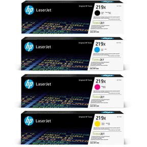 HP 219X Black Cyan Magenta Yellow Original LaserJet Toner Cartridges Multipack