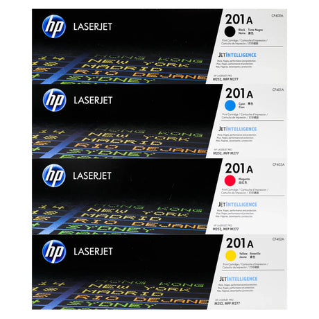 HP 201A Black Cyan Magenta Yellow Original LaserJet Toner Cartridges Multipack