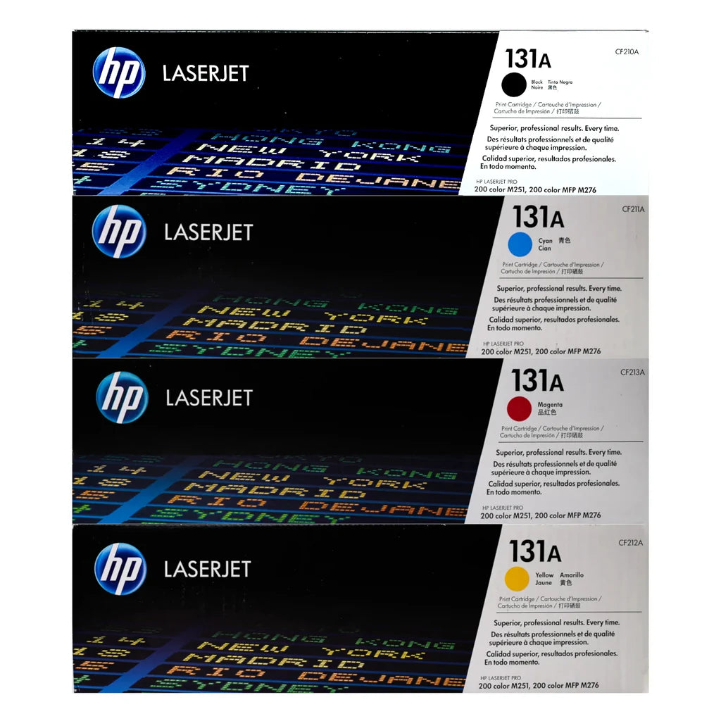 HP 131A Black Cyan Magenta Yellow Original LaserJet Toner Cartridges Multipack