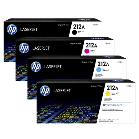 HP 212A Black Cyan Magenta Yellow Original LaserJet Toner Cartridges Multipack