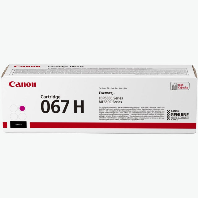 Canon 067H High Yield Magenta Toner Cartridge - 5104C002