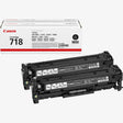 Canon 718VP Twin Value Pack Black Toner Cartridges - 2662B005