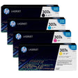 HP 307A Black Cyan Magenta Yellow Original LaserJet Toner Cartridges Multipack