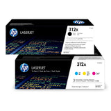 HP 312X Black 312A Cyan Magenta Yellow Original LaserJet Toner Cartridges Multipack
