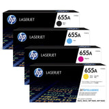 HP 655A Black Cyan Magenta Yellow Original LaserJet Toner Cartridges Multipack